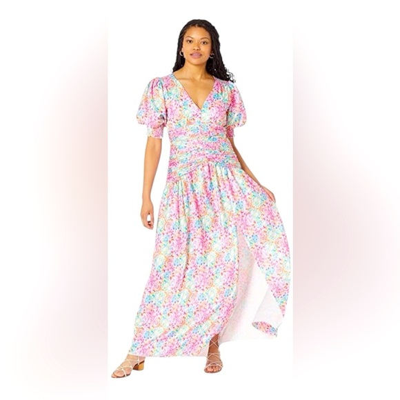 Little Mistress Dresses & Skirts - Little Mistress NEW Floral Maxi Dress Pink Blue White Summer, Women’s Size 10